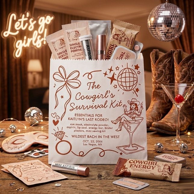 Last Rodeo Bachelorette Party Survival Kit Favor Bag (Creator Uploaded)
