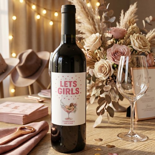 Last Rodeo Bachelorette Week Party Wine Label
