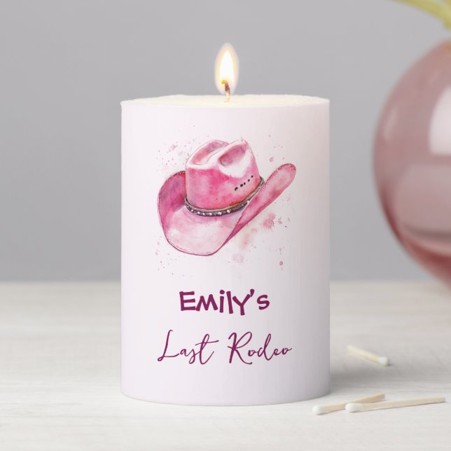 Last Rodeo Bachelorette Weekend | Pink Candle (In Situ)