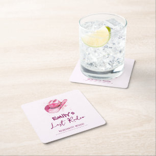 Last Rodeo Bachelorette Weekend Pink Coaster