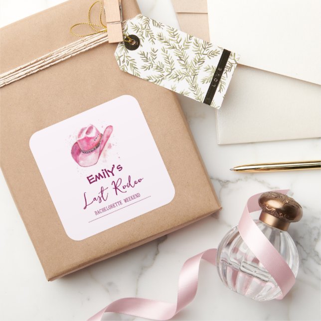 Last Rodeo Bachelorette Weekend | Pink Sticker (Gifting)