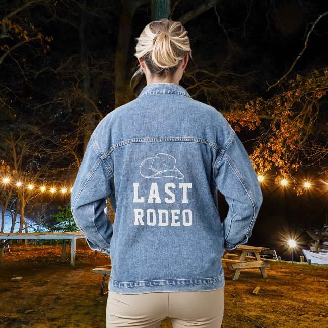 Last Rodeo Bridal Shower Bachelorette Denim Jacket (Creator Uploaded)
