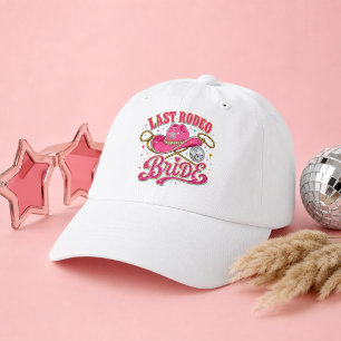 Last Rodeo Bride Disco Cowgirl Trucker Hat