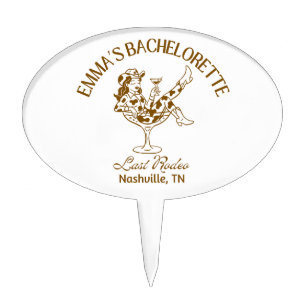 Last Rodeo Cake Topper Personalized