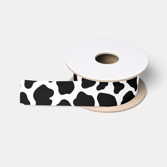 Last Rodeo Cowgirl Bachelorette Cow Birthday  Satin Ribbon (Spool)