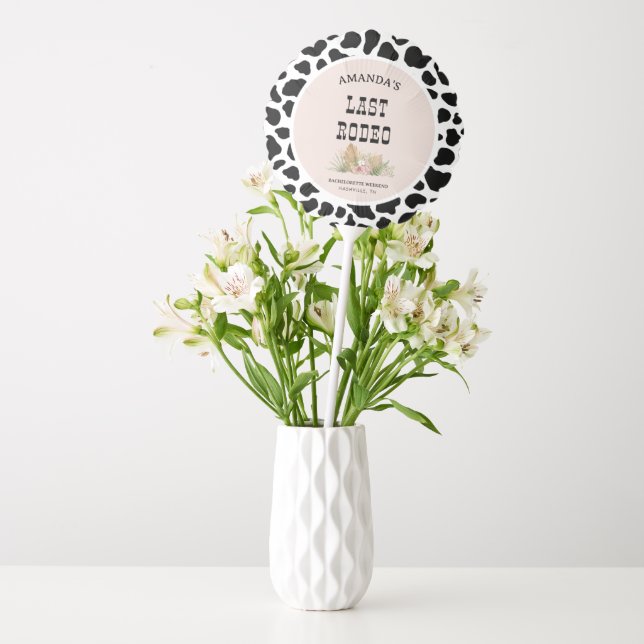 Last Rodeo Cowgirl Bachelorette Weekend Party Balloon (Vase)