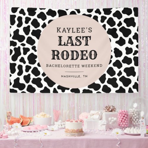 Last Rodeo Cowgirl Bachelorette Weekend Party Banner