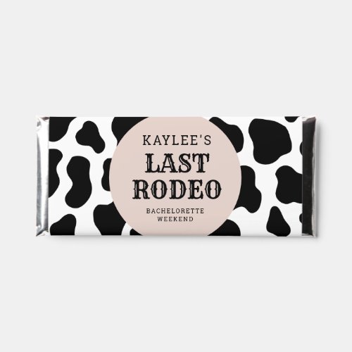Last Rodeo Cowgirl Bachelorette Weekend Party Hershey Bar Favors