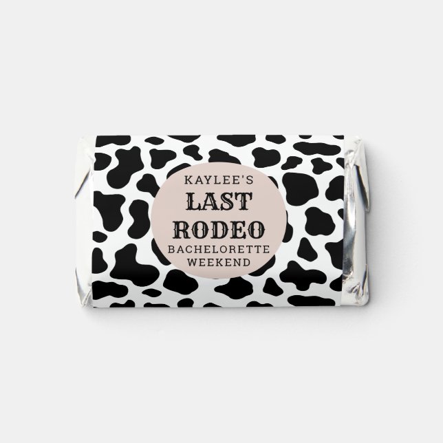 Last Rodeo Cowgirl Bachelorette Weekend Party Hershey's Miniatures (Front)