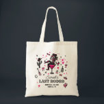 Last Rodeo Cowgirl Fun Nash Bash Bachelorette Tote Bag<br><div class="desc">Carry the fun! This pink and black Nashville “Last Rodeo” tote bag is the perfect bachelorette favor: stylish,  reusable,  and ready for the bride’s last ride hoedown!</div>