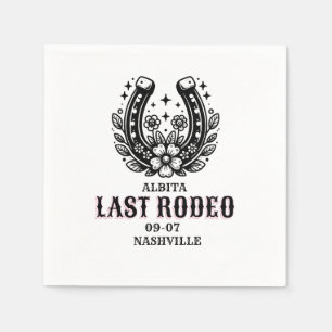 last rodeo custom name napkins
