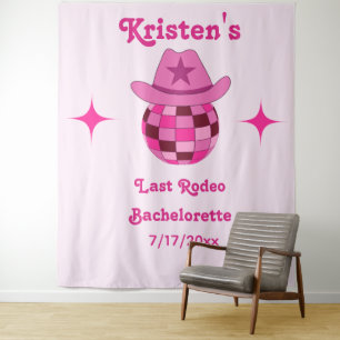 Last Rodeo Disco Cowgirl Bachelorette Backdrop