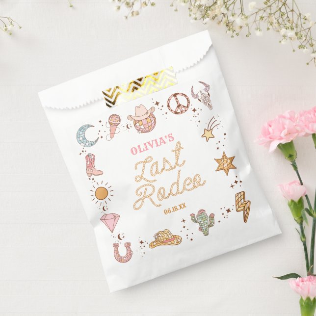 Last Rodeo Disco Cowgirl Bachelorette Weekend Favor Bag (Sealed)