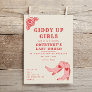 Last Rodeo Giddy Up Bachelorette Weekend Itinerary Invitation