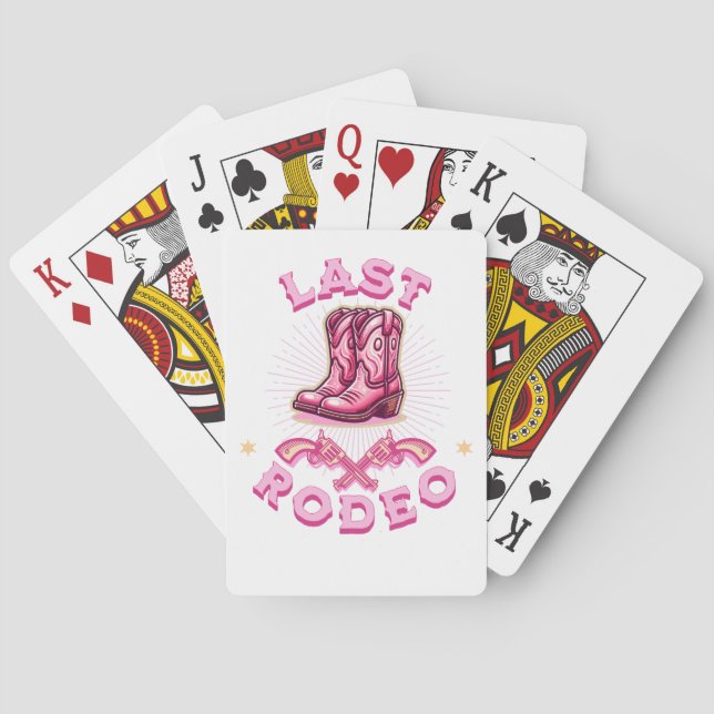 last rodeo nashville bachelorette party poker cards (Back)