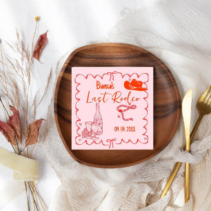 Last Rodeo Nashville Bachelorette Weekend Party Napkins