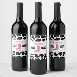 Last Rodeo Personalized Wine Label