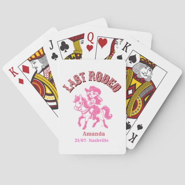 last rodeo pony pink poker cards (Back)