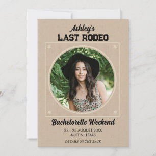 Last Rodeo Texas Bachelorette Destination Weekend Invitation