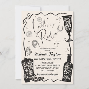 Last Rodeo Western Bridal Shower Invitation