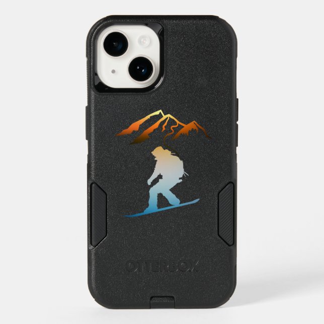 Last Round, Sunset Ski Otterbox iPhone Case (Back)