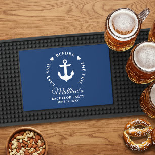 Last Sail Before The Veil Bachelor Party Bar Mat