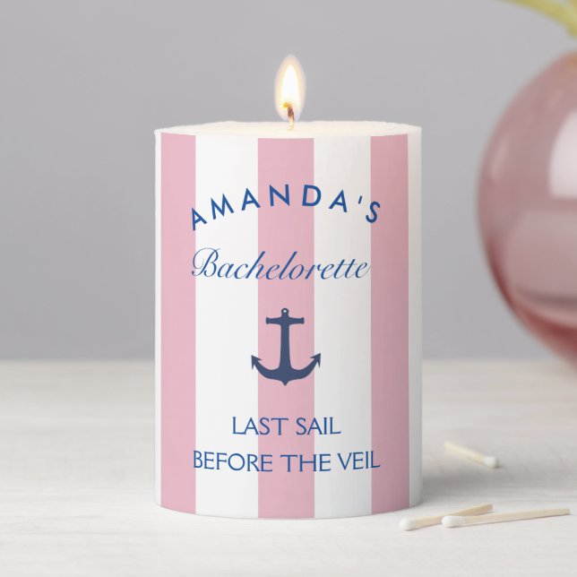 Last Sail Before The Veil Bachelorette Candle (In Situ)