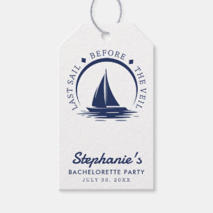 Last Sail Before the Veil Bachelorette Party Gift Tags