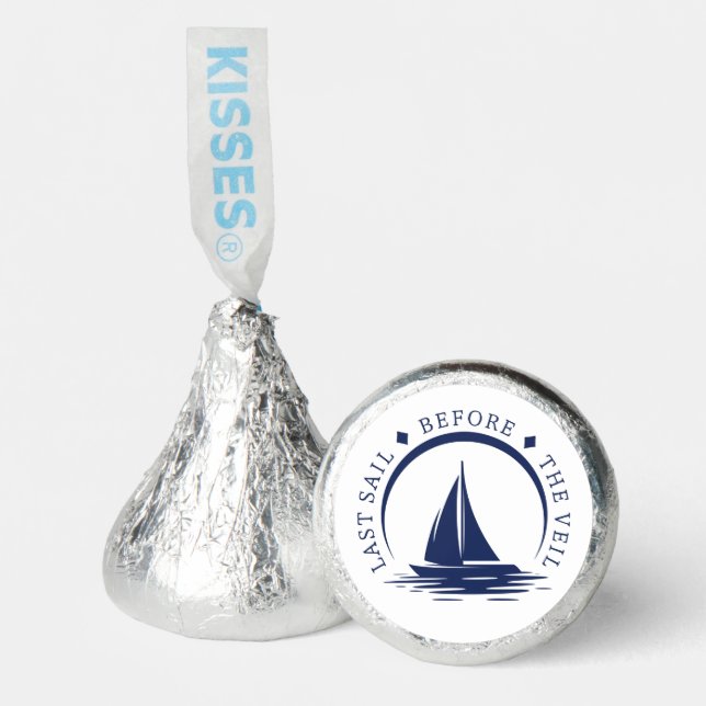 Last Sail Before the Veil Bachelorette Party Hershey®'s Kisses® (Front)