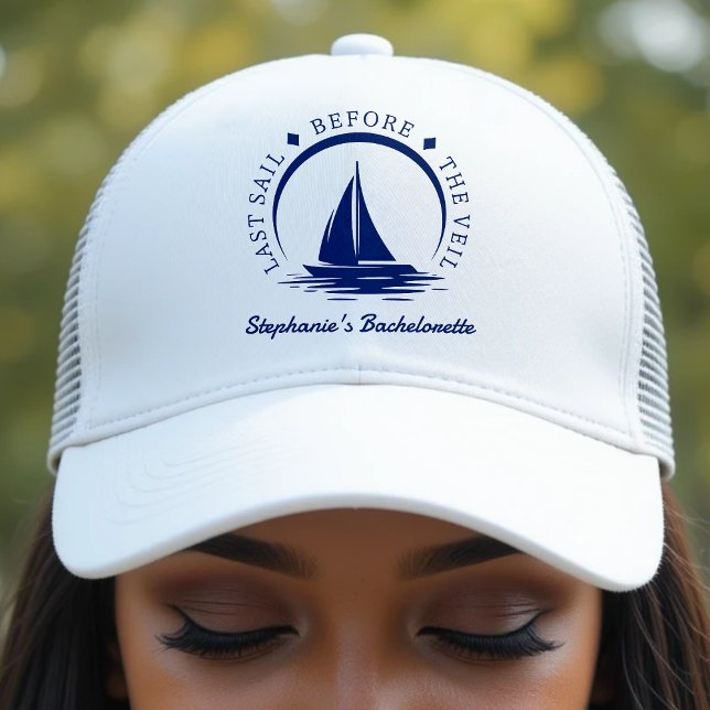 Last Sail Before the Veil Bachelorette Party Trucker Hat (Last Sail Before the Veil Bachelorette Party Trucker Hat
)