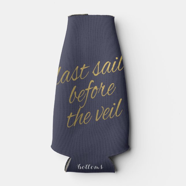 Last Sail Before the Veil Bottle Cooler (Front)