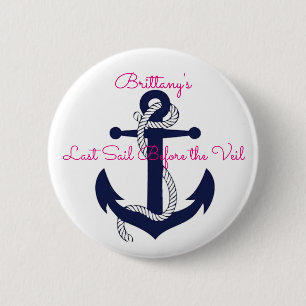 Last Sail Before the Veil Custom Bride Pin