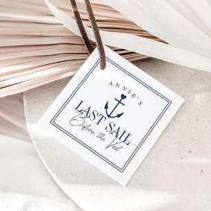 Last Sail Before the Veil Nautical Bachelorette Favor Tags