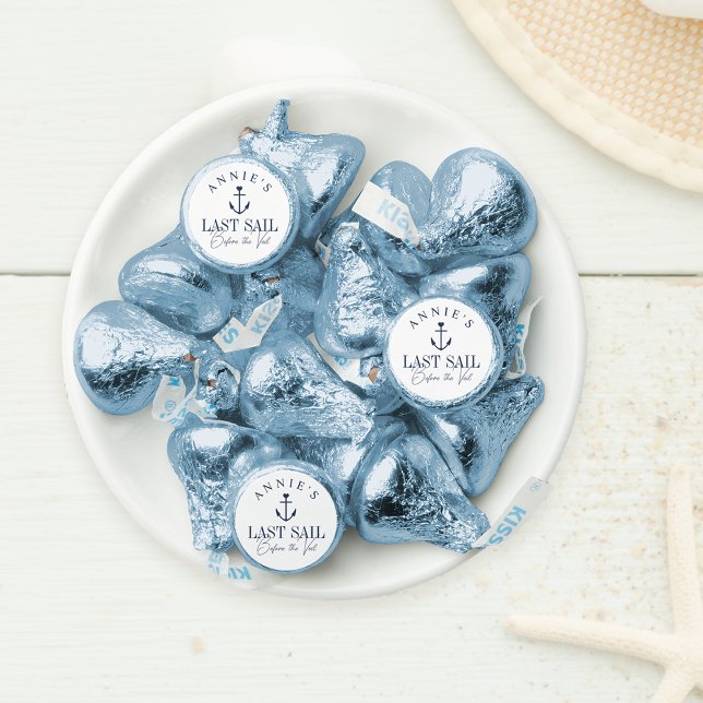 Last Sail Before the Veil Nautical Bachelorette Hershey®'s Kisses® (Creator Uploaded)