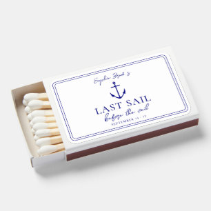 Last Sail Before The Veil Nautical Bachelorette Matchboxes