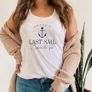 Last Sail Before the Veil Nautical Bachelorette Tank Top