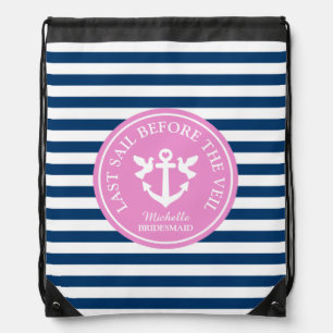 LAST SAIL BEFORE THE VEIL nautical drawstring bag