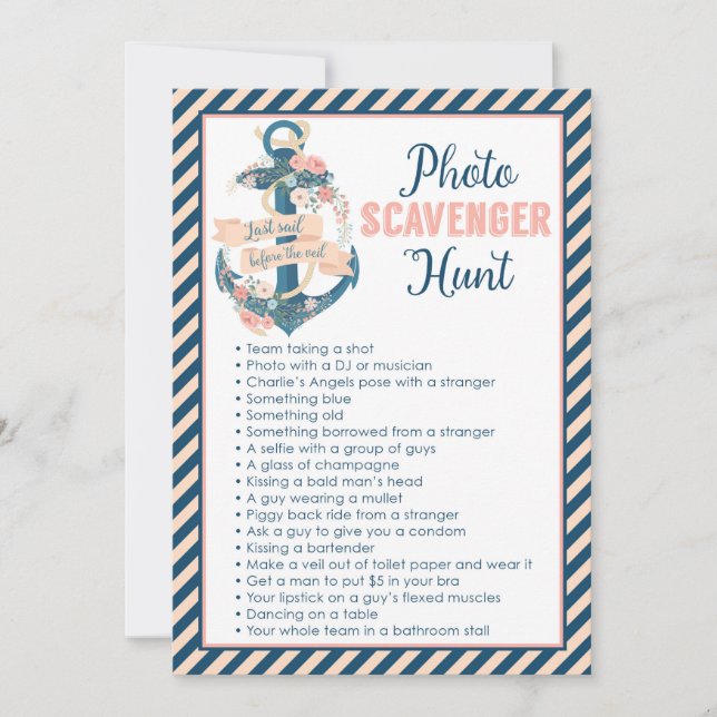 Last Sail Before The Veil Scavenger Hunt Invitation (Front)