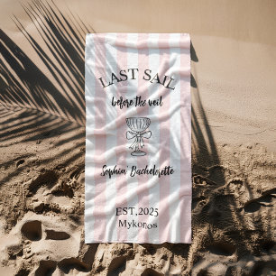 Last Sail Before the Veil Towel Nautical