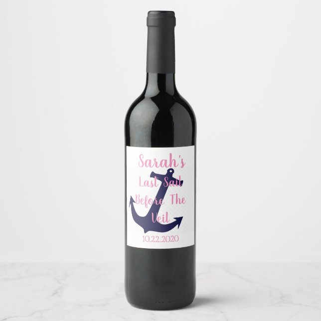Last Sail Before The Veil Wine Lable Label (Front)