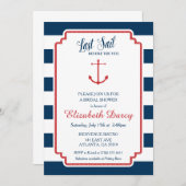 Last Sail Before Veil Nautical Bridal Invitation (Front/Back)