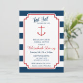Last Sail Before Veil Nautical Bridal Invitation (Standing Front)