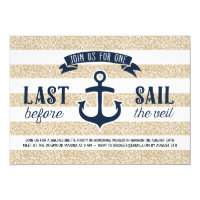 Last Sail | Nautical Bachelorette Party Invitation