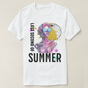 Last Second of Summer Retro Vaporwave Statue T-Shirt