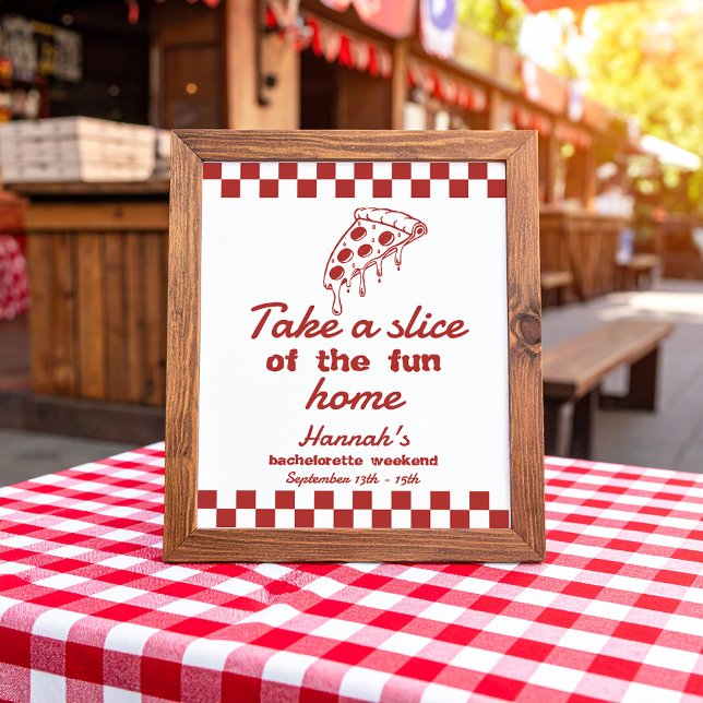 Last Slice Pizza Bachelorette Favors Sign (Creator Uploaded)