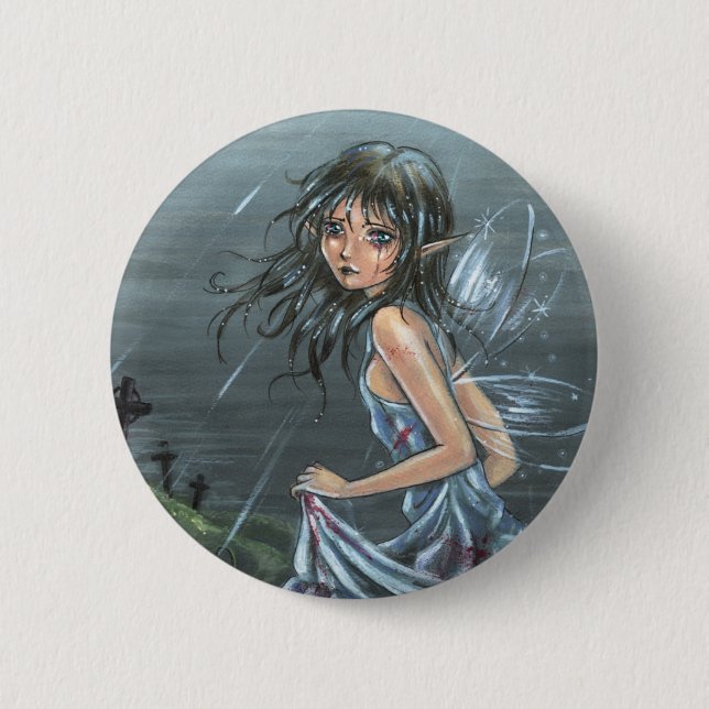 Last Smile Farewell Gothic Button (Front)