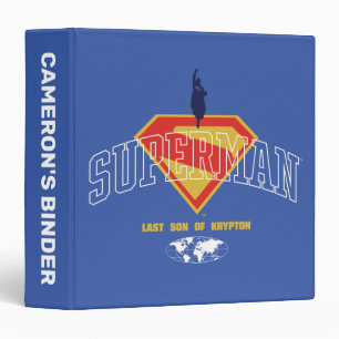 Last Son of Krypton Emblem 3 Ring Binder
