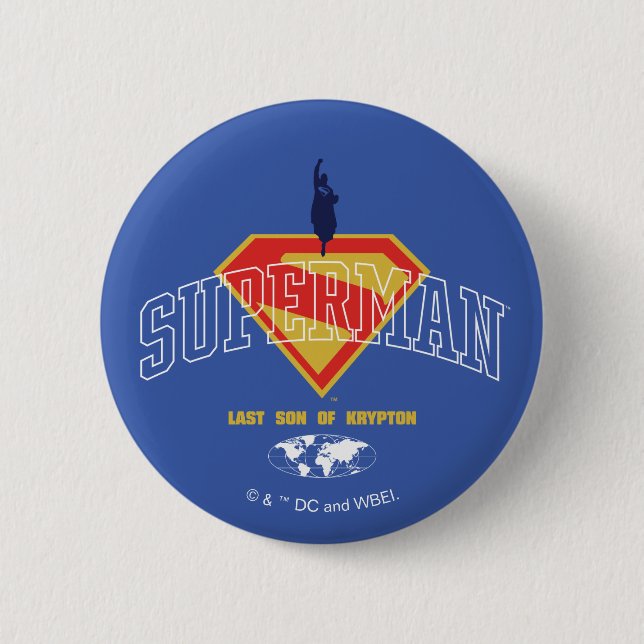 Last Son of Krypton Emblem Button (Front)