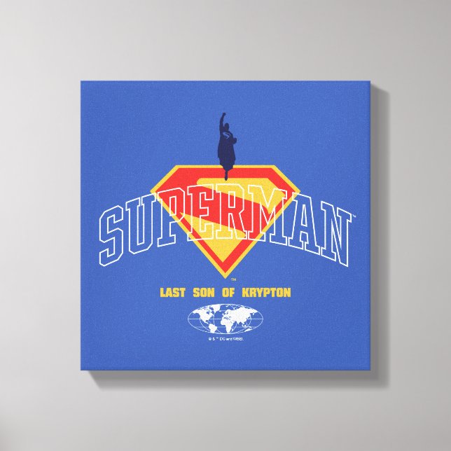 Last Son of Krypton Emblem Canvas Print (Front)