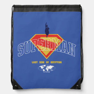 Last Son of Krypton Emblem Drawstring Bag